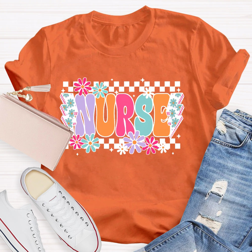 Nurse Flower Lightning T-shirt