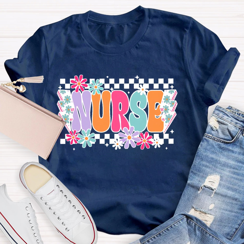 Nurse Flower Lightning T-shirt