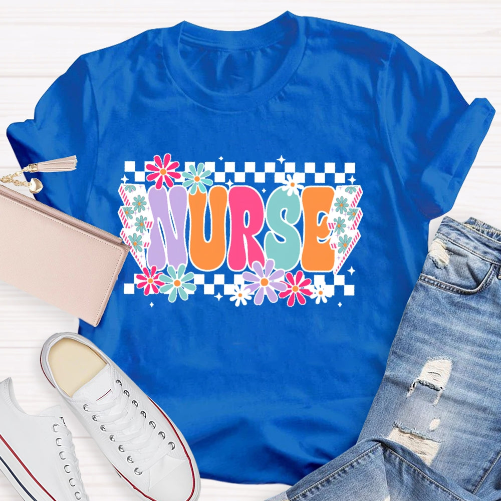 Nurse Flower Lightning T-shirt