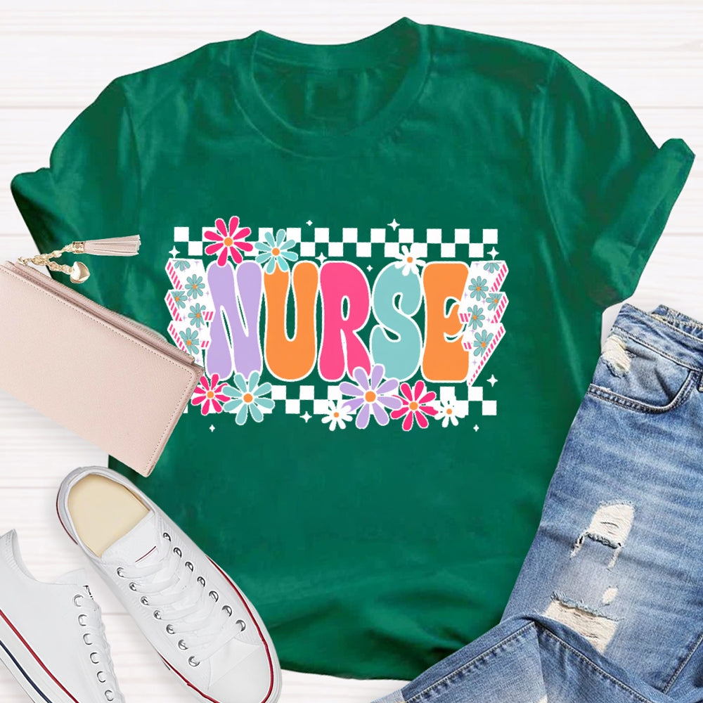 Nurse Flower Lightning T-shirt