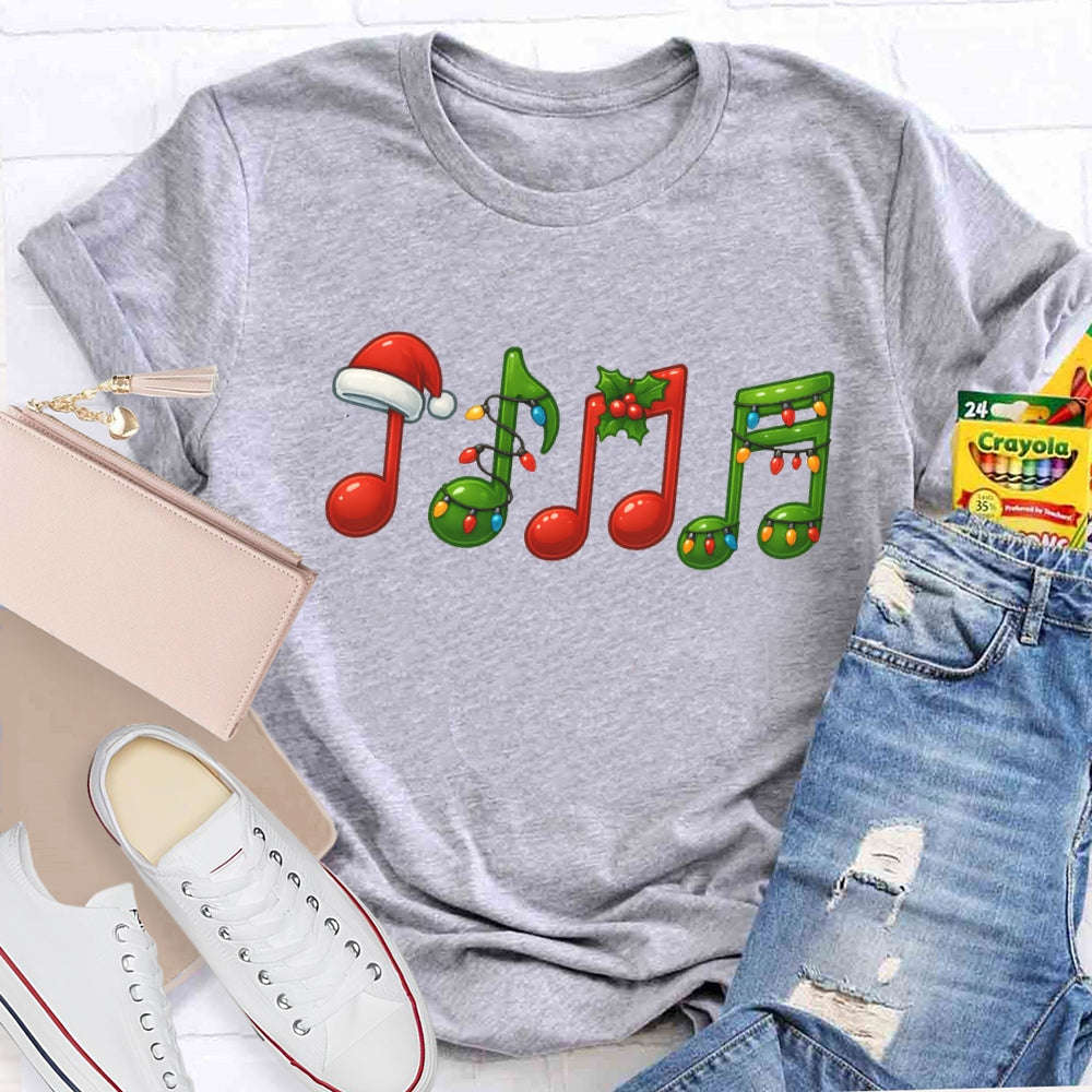 Christmas Musical Symbols T-shirt