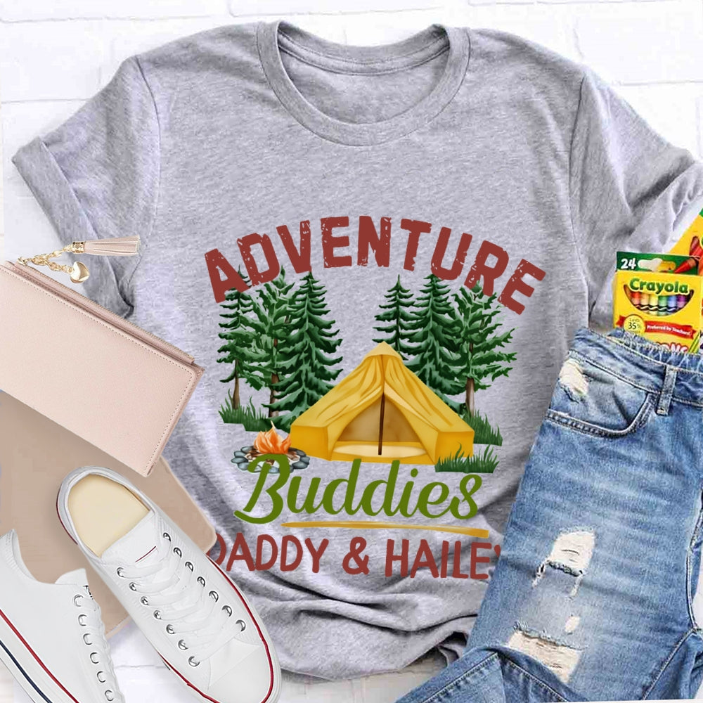 Personalized Name Adventure Buddies T-Shirt