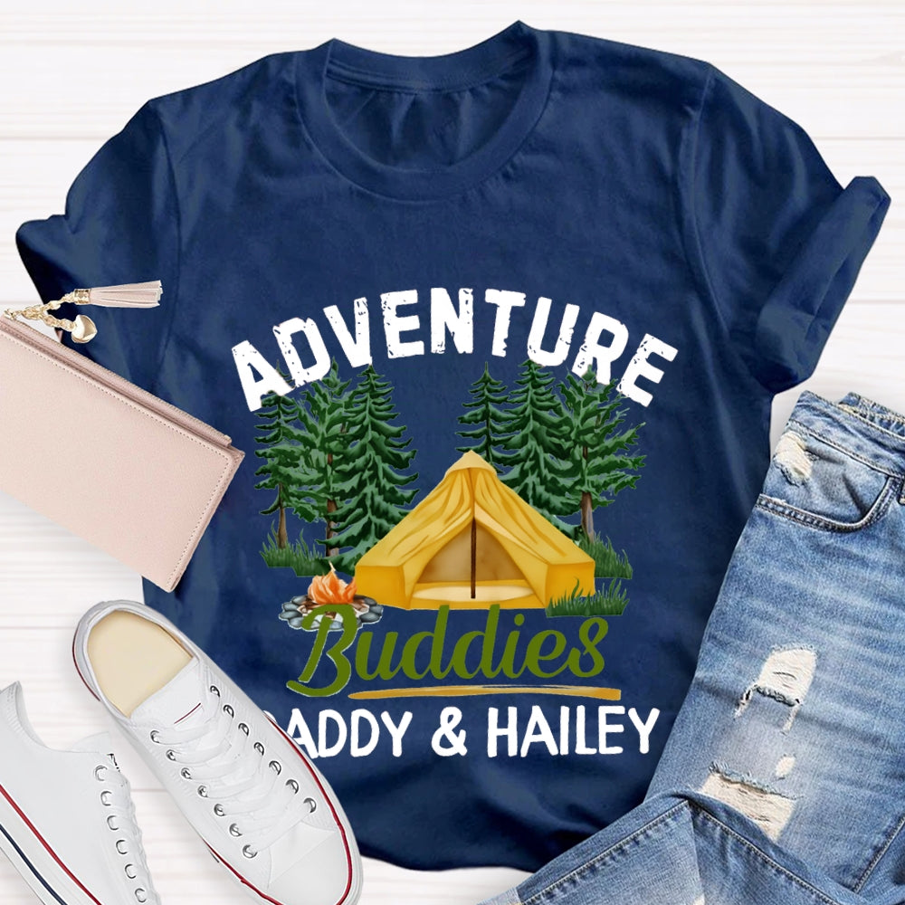 Personalized Name Adventure Buddies T-Shirt