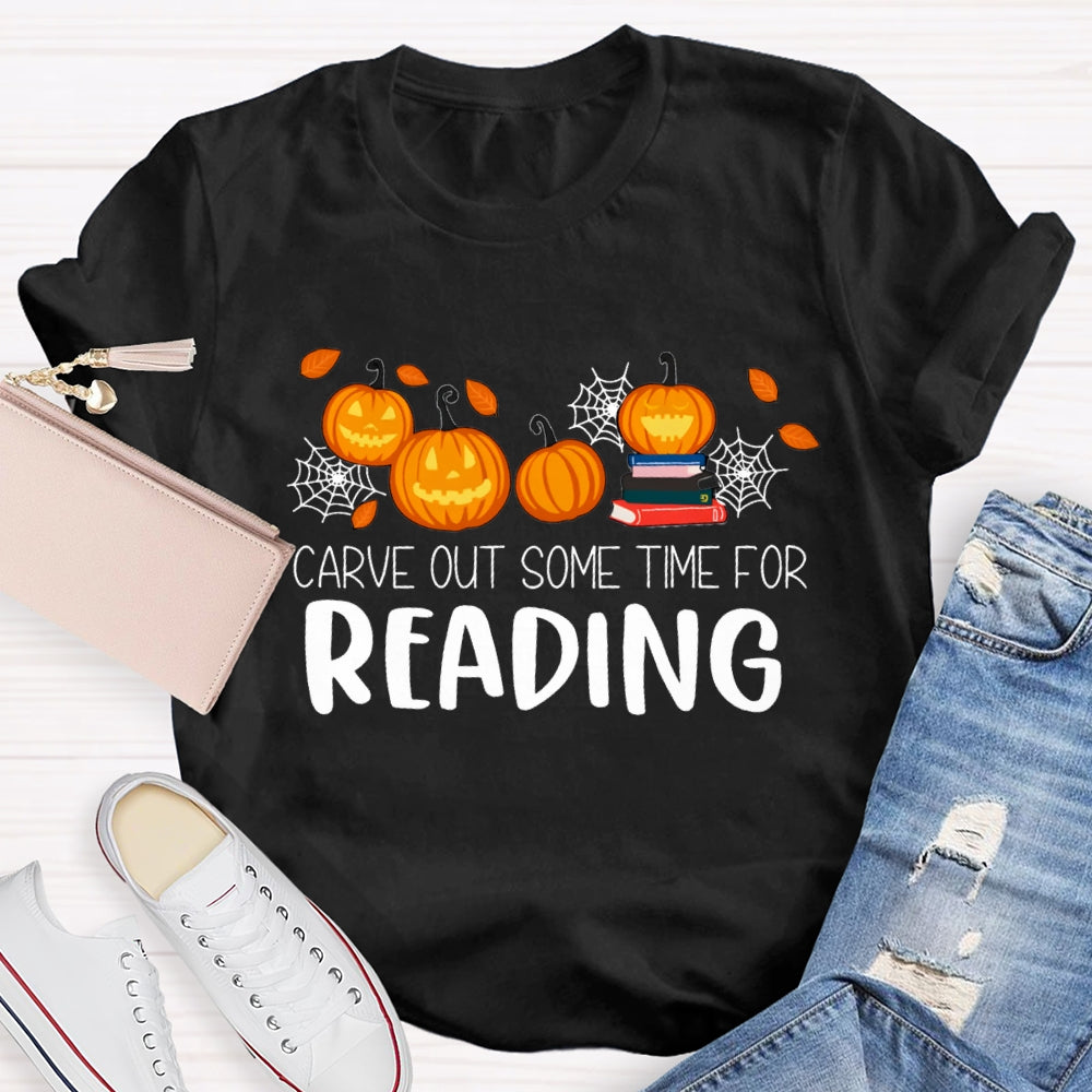 Halloween Carve Out Some Time For Reading T-Shirt