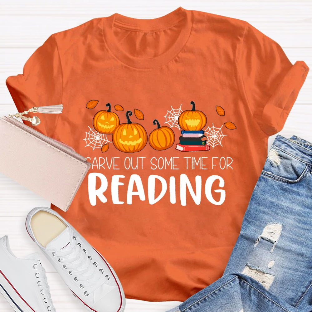 Halloween Carve Out Some Time For Reading T-Shirt