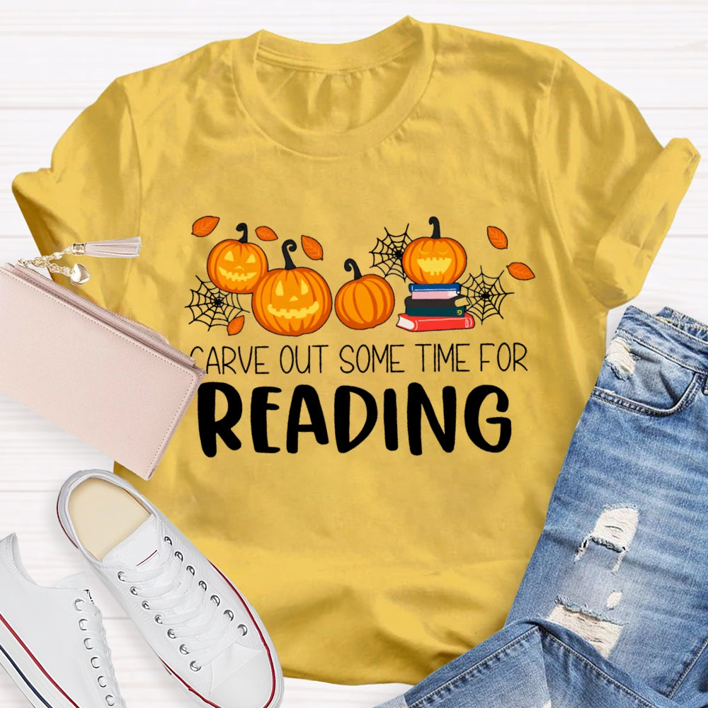 Halloween Carve Out Some Time For Reading T-Shirt