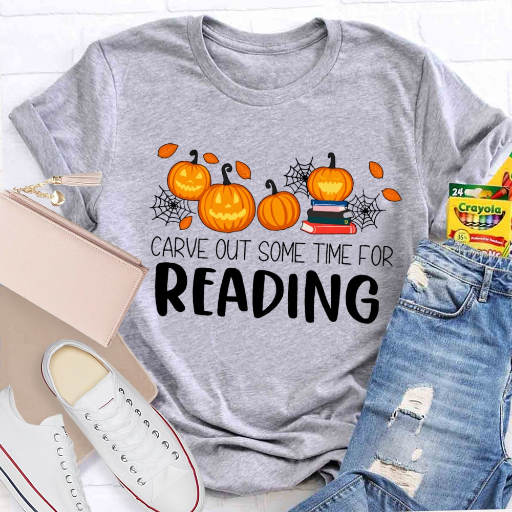 Halloween Carve Out Some Time For Reading T-Shirt