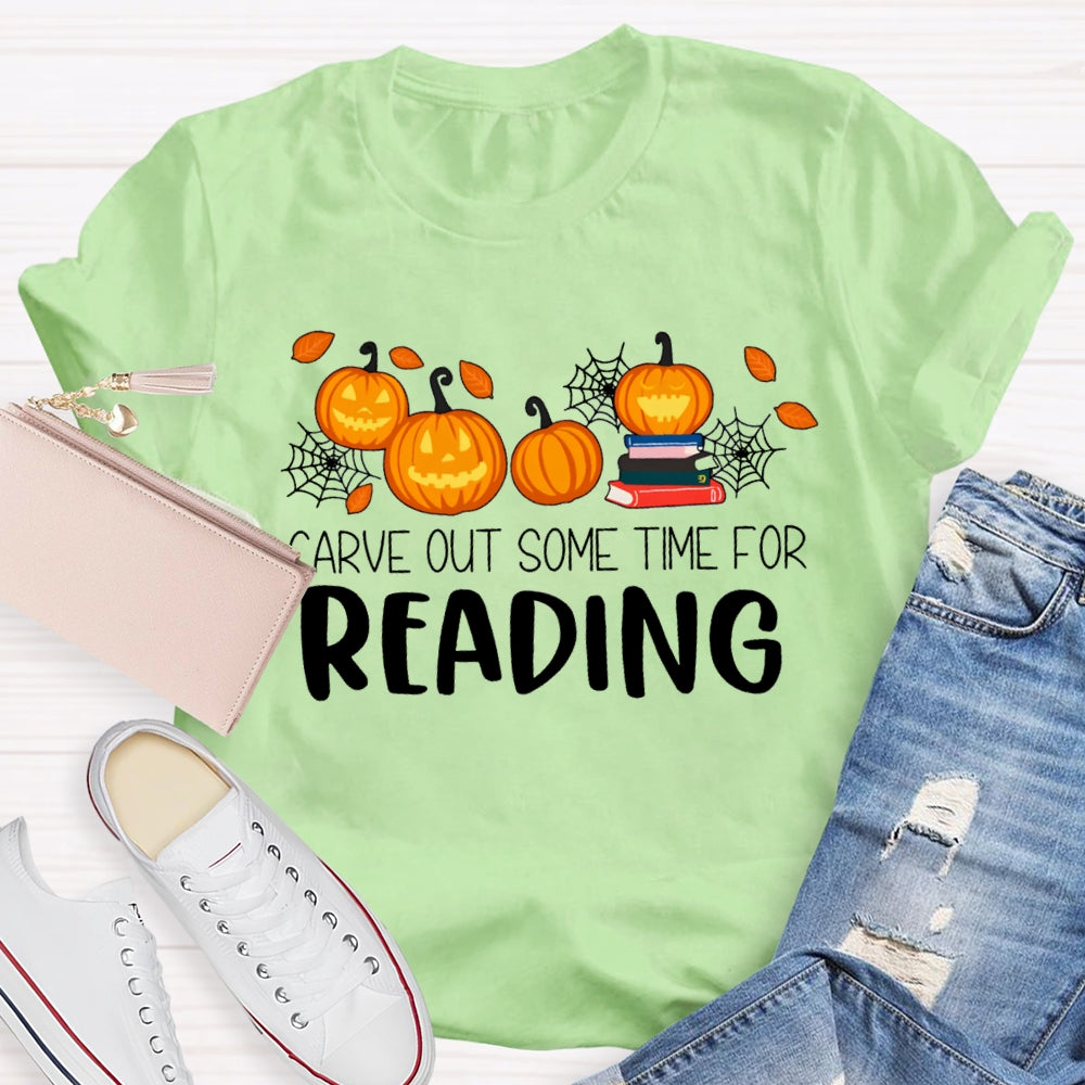 Halloween Carve Out Some Time For Reading T-Shirt