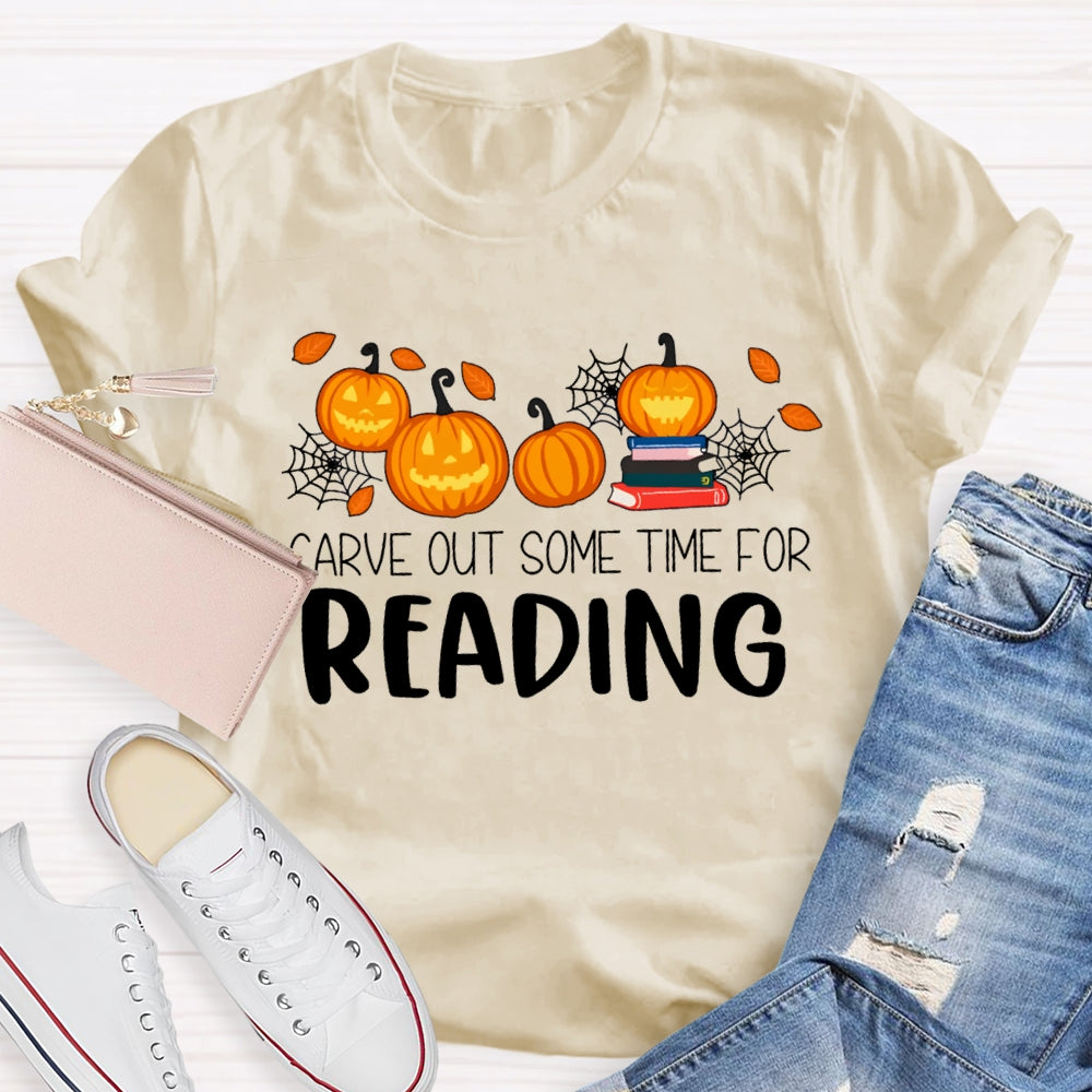 Halloween Carve Out Some Time For Reading T-Shirt