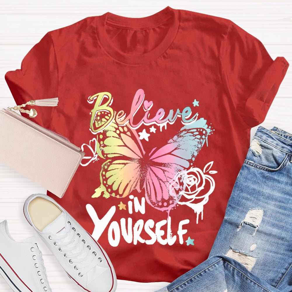 Be Kind In Yourself Colorful Little Butterfly T-shirt
