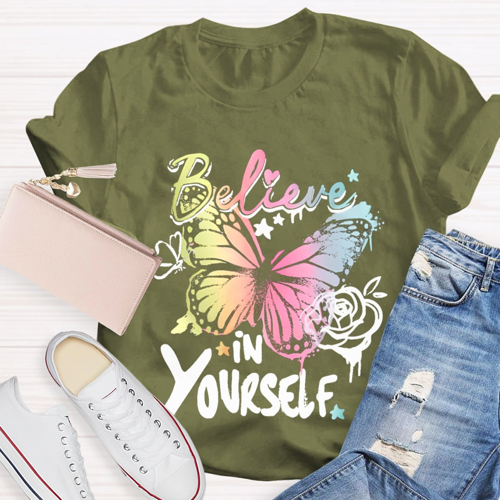 Be Kind In Yourself Colorful Little Butterfly T-shirt