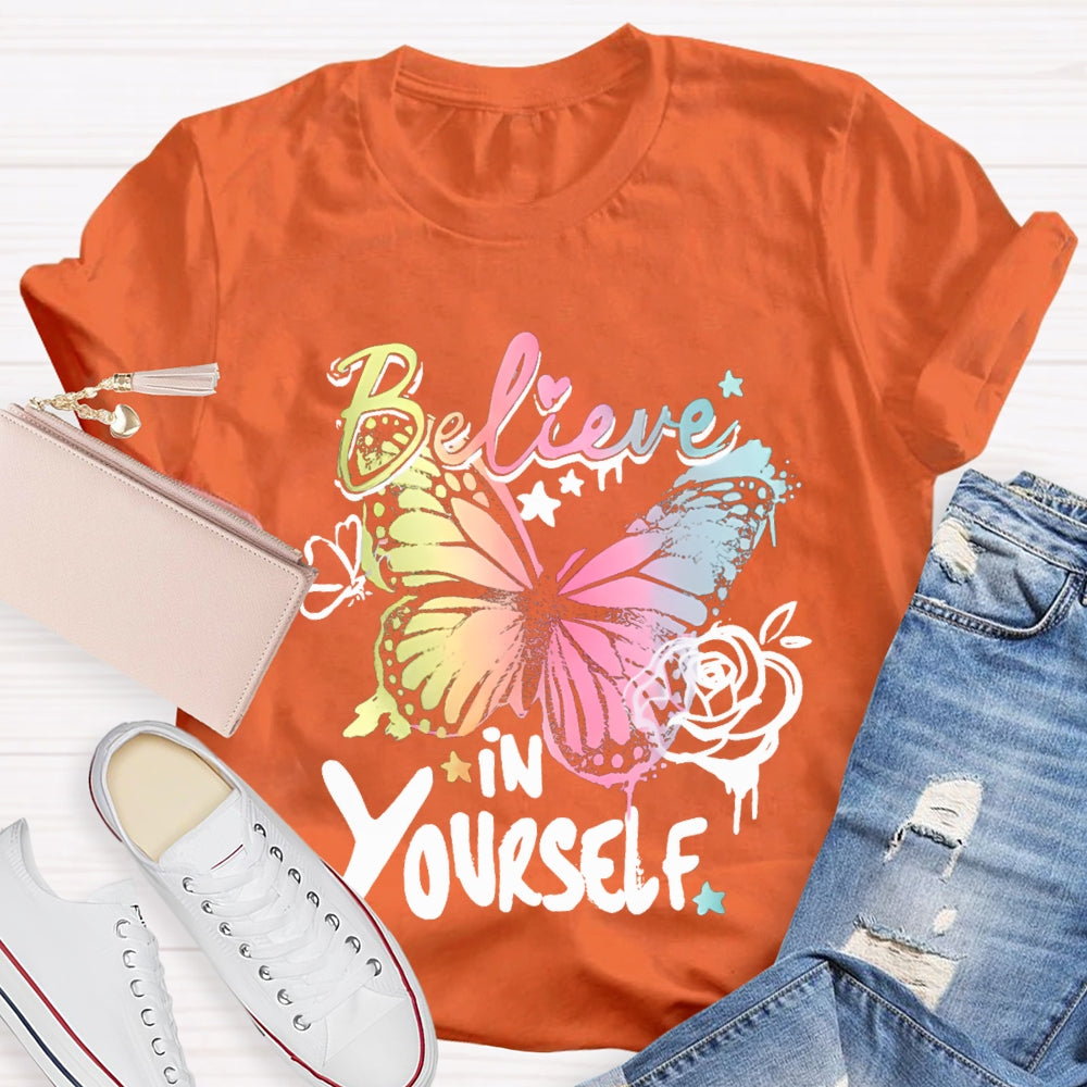 Be Kind In Yourself Colorful Little Butterfly T-shirt