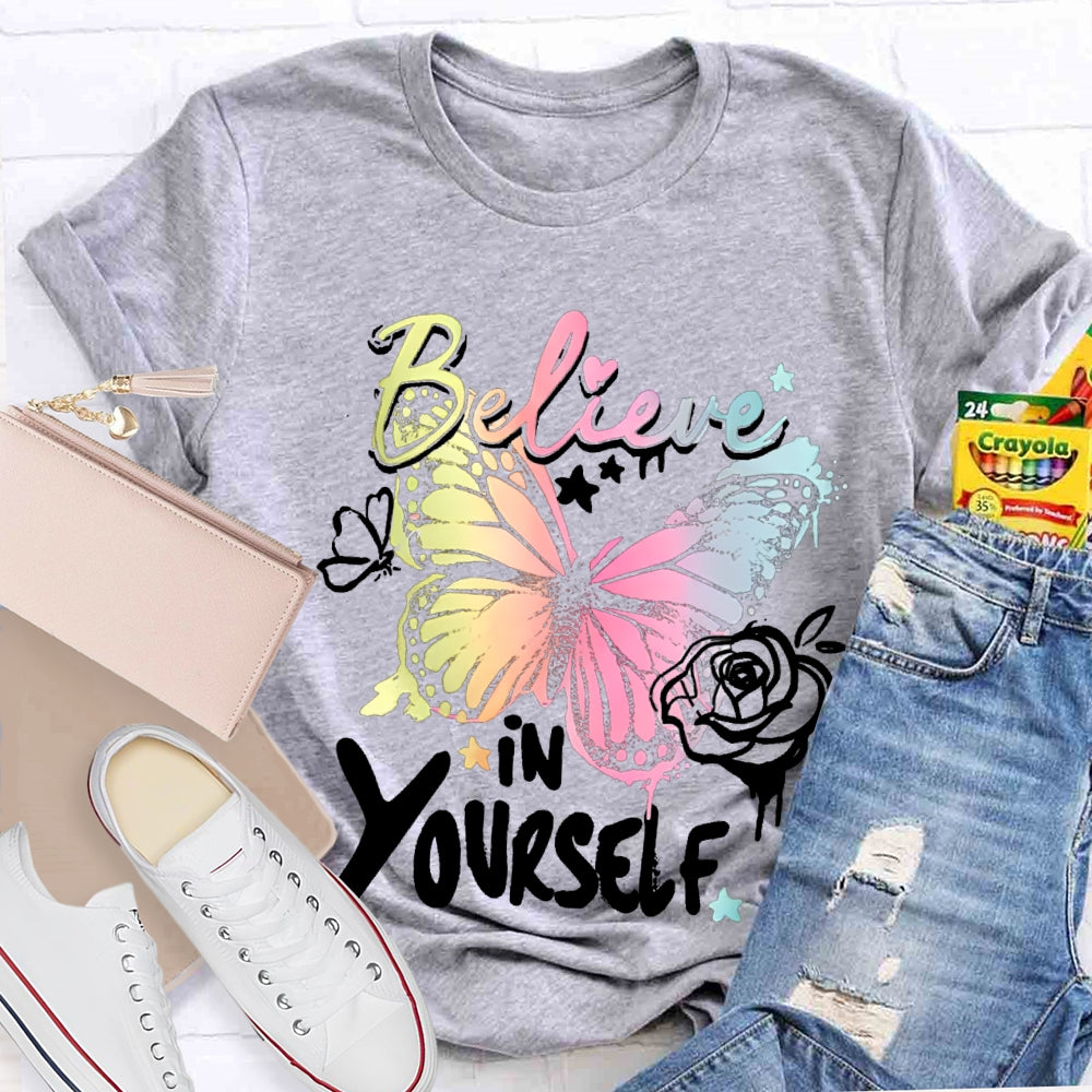 Be Kind In Yourself Colorful Little Butterfly T-shirt