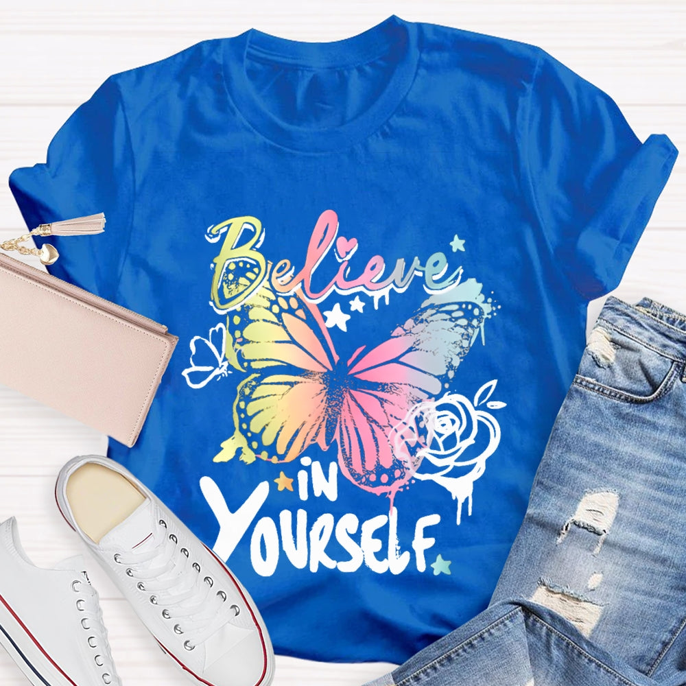 Be Kind In Yourself Colorful Little Butterfly T-shirt