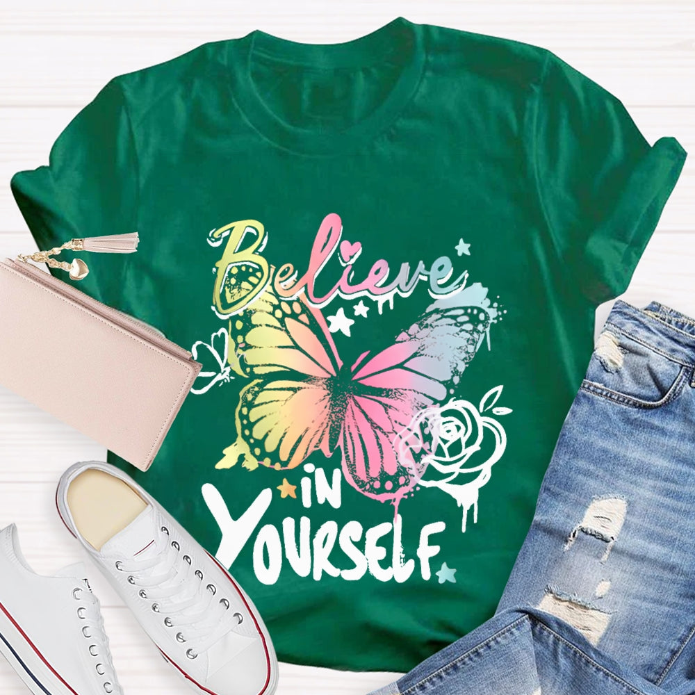Be Kind In Yourself Colorful Little Butterfly T-shirt