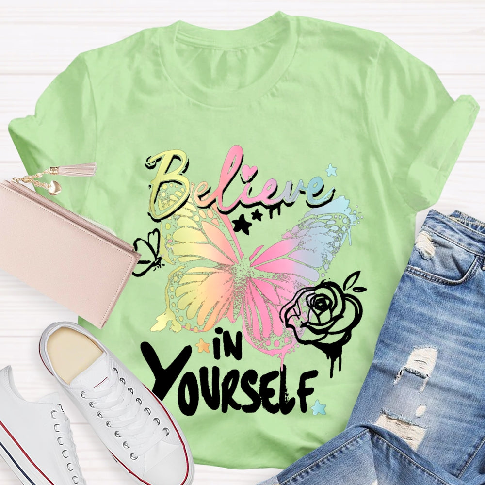 Be Kind In Yourself Colorful Little Butterfly T-shirt