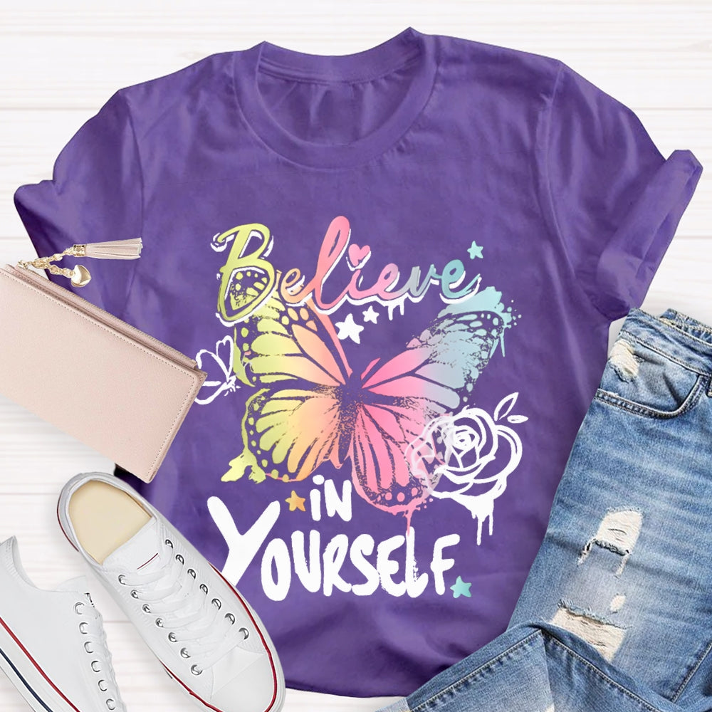 Be Kind In Yourself Colorful Little Butterfly T-shirt