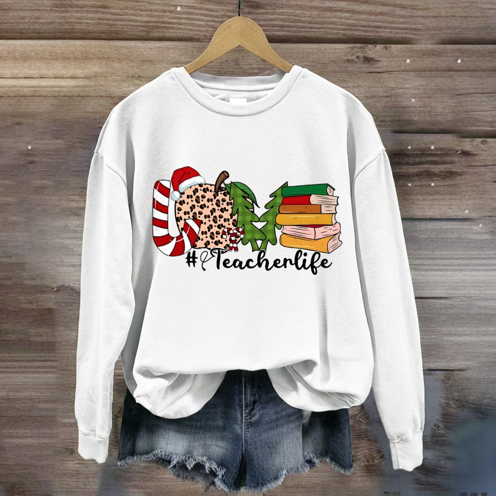 Christmas Love Teacher Life Sweatshirt