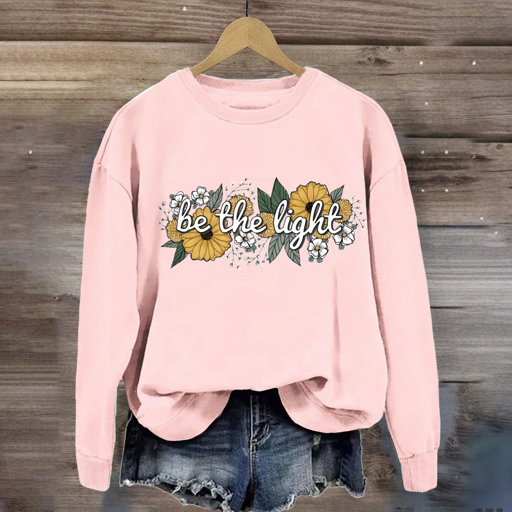 Floral Be The Light Sweatshirt