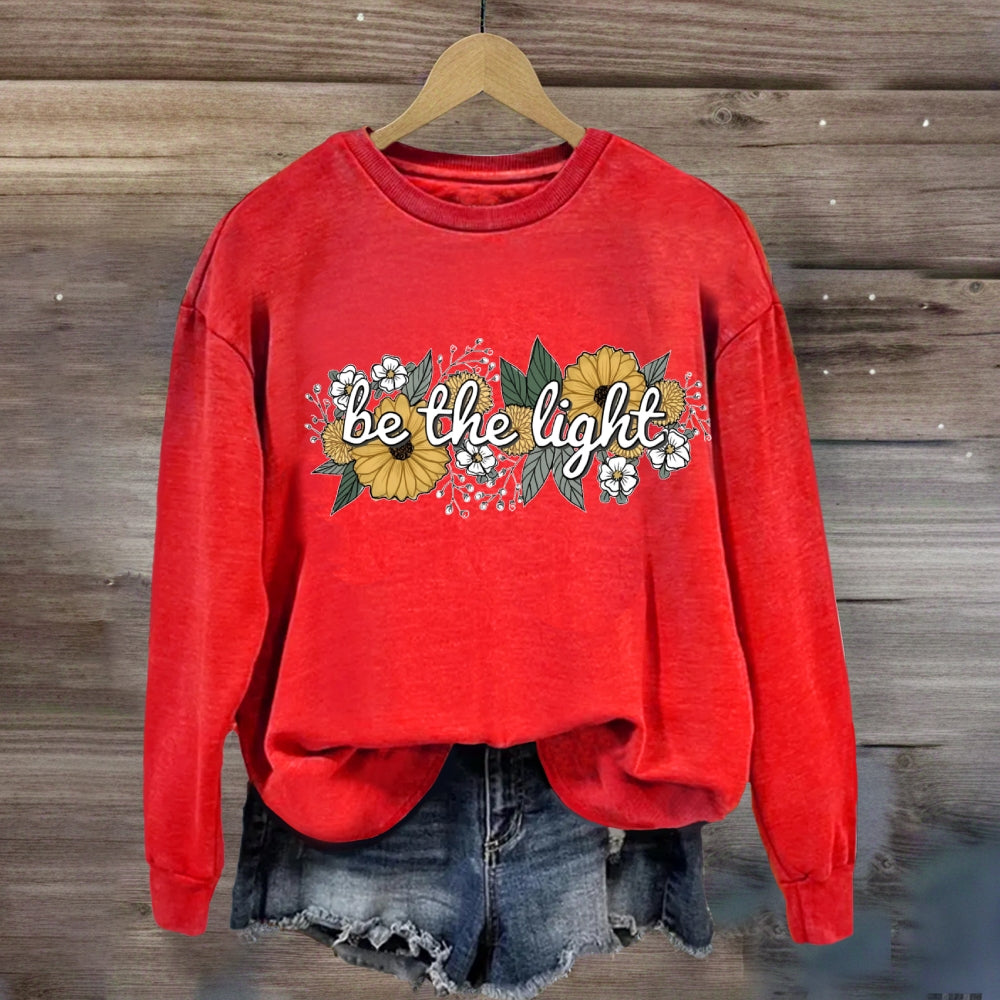 Floral Be The Light Sweatshirt