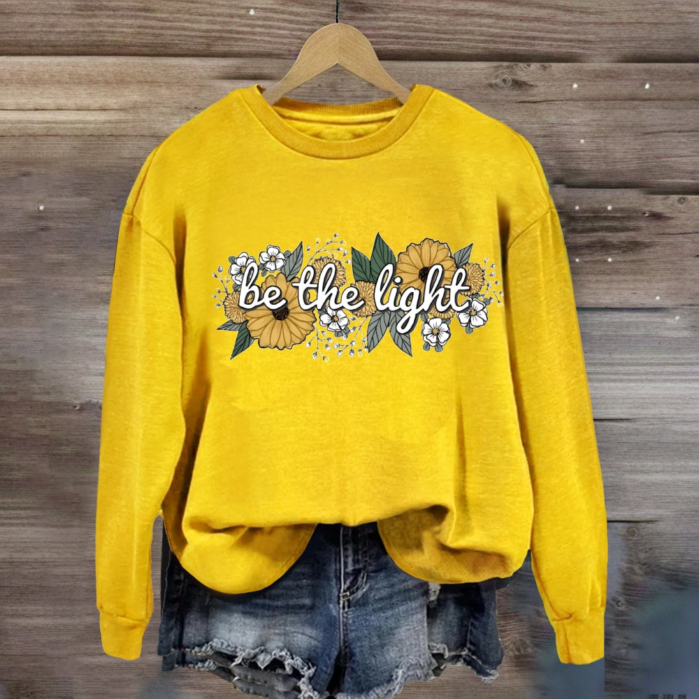 Floral Be The Light Sweatshirt