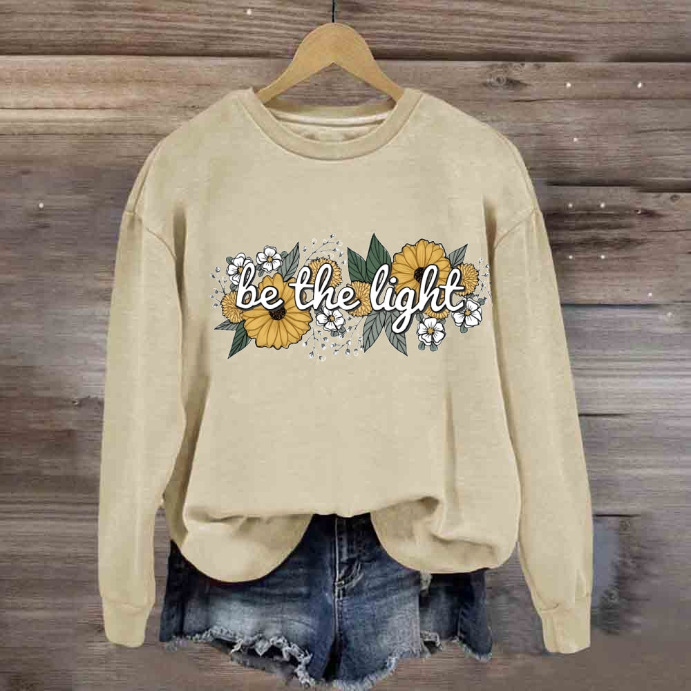 Floral Be The Light Sweatshirt