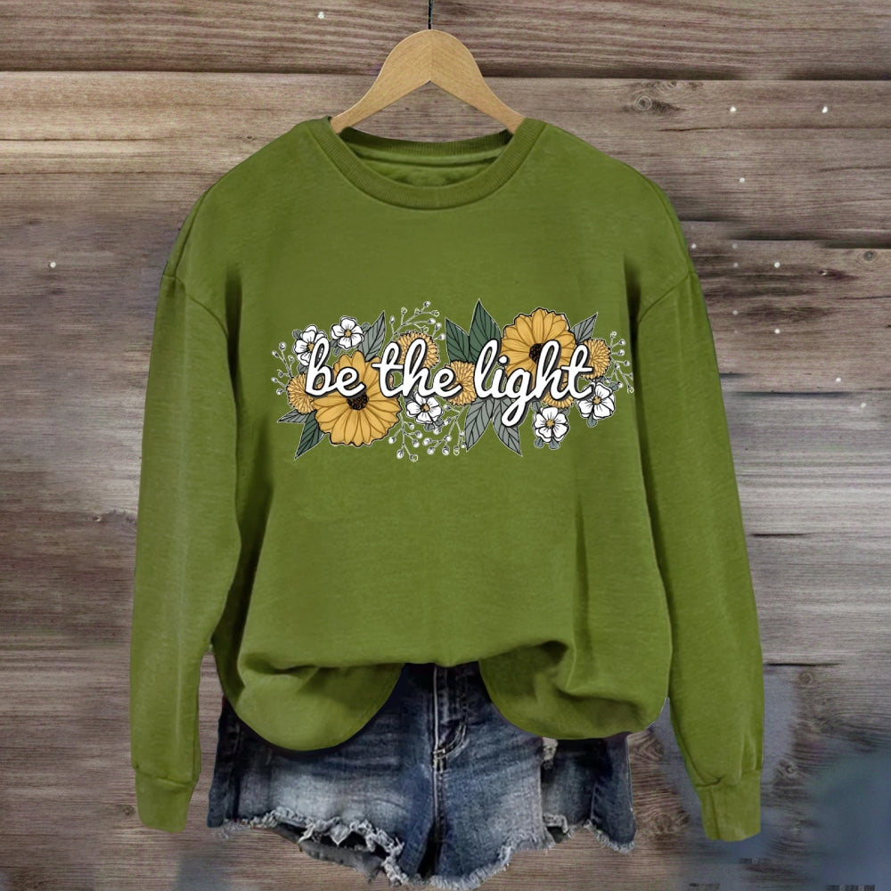 Floral Be The Light Sweatshirt