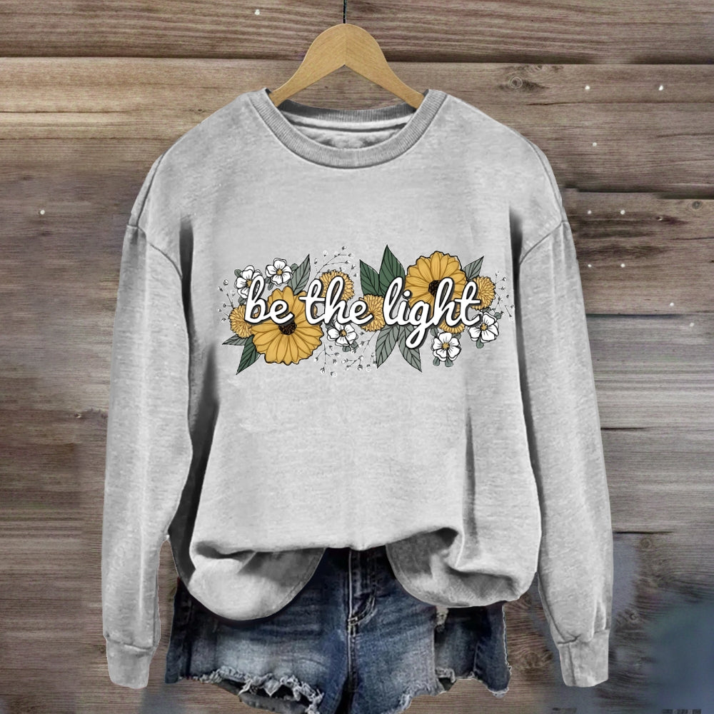 Floral Be The Light Sweatshirt