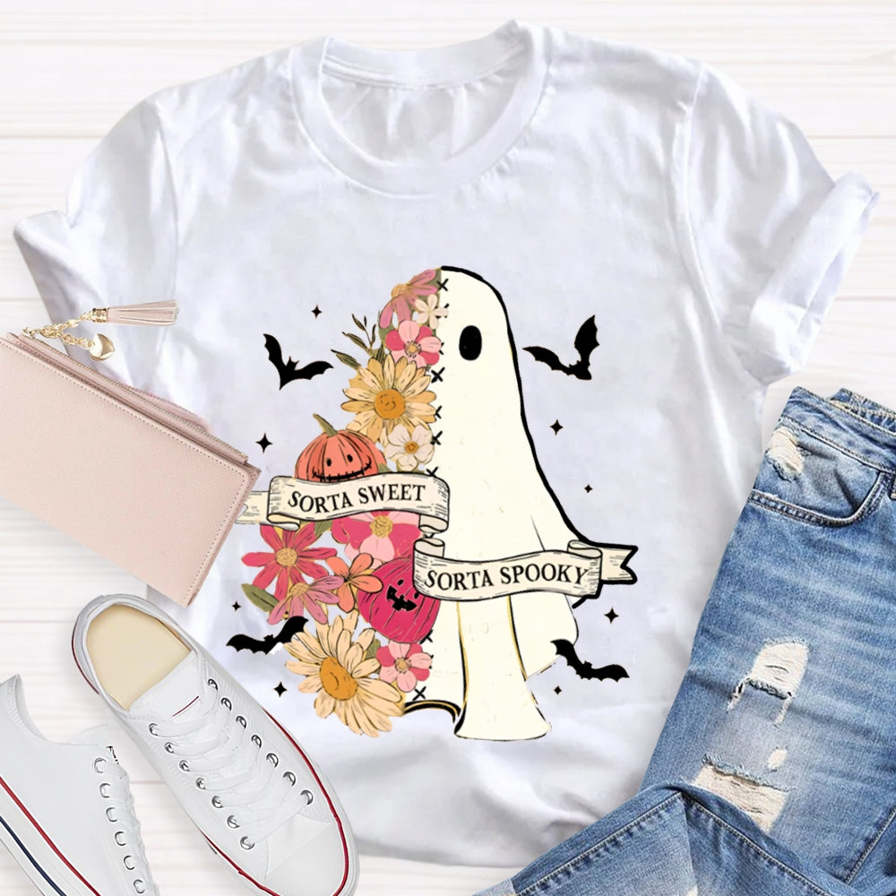 Sorta Sweet Sorta Spooky Halloween Teacher T-Shirt