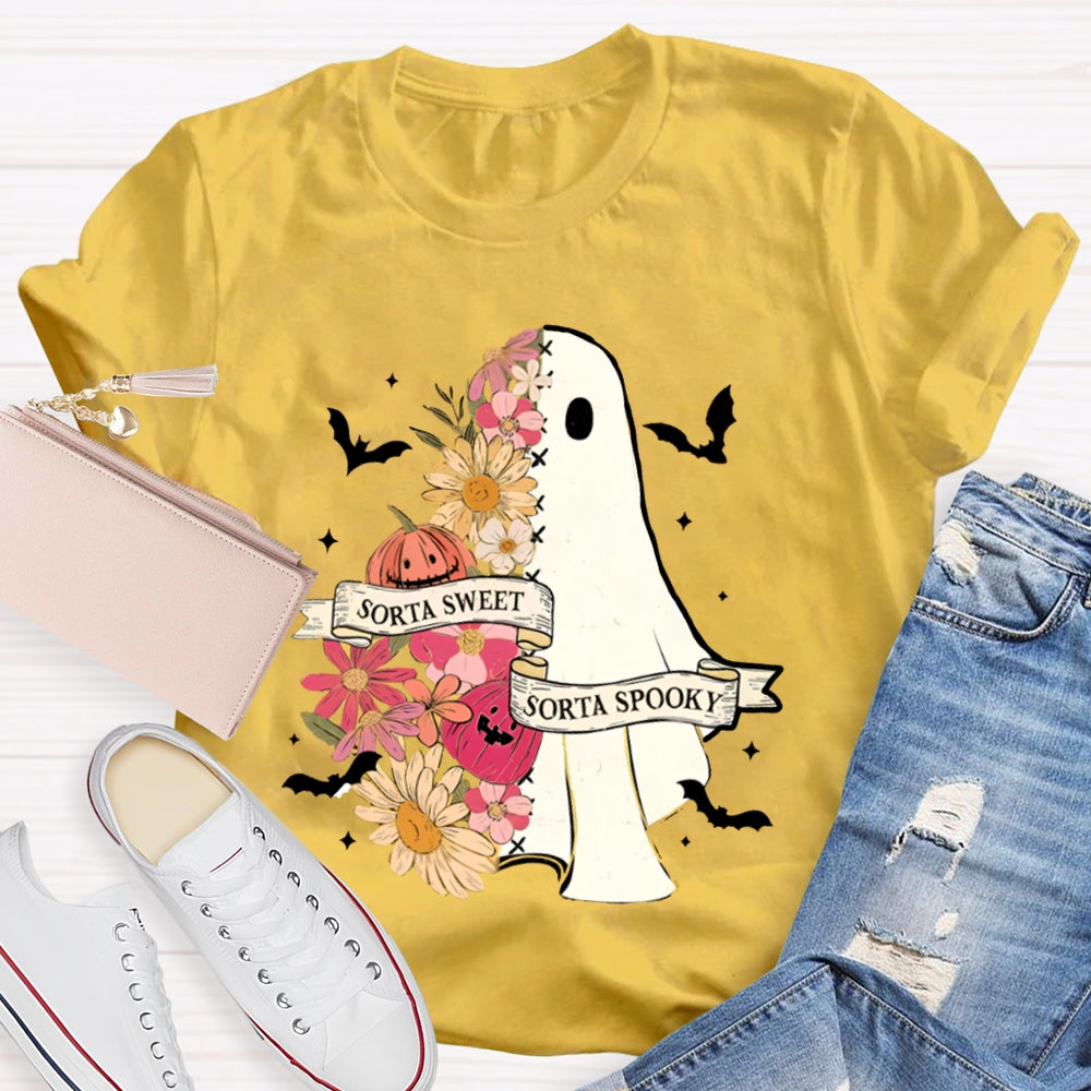 Sorta Sweet Sorta Spooky Halloween Teacher T-Shirt