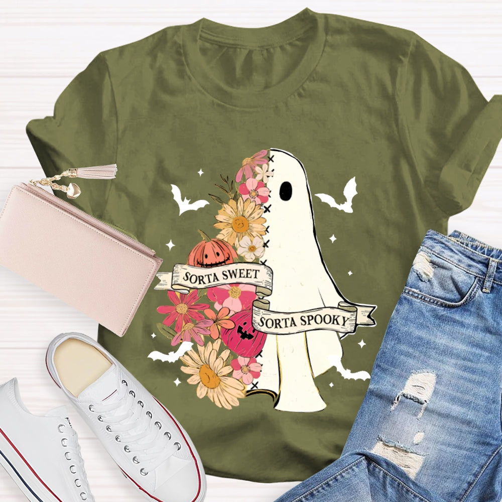 Sorta Sweet Sorta Spooky Halloween Teacher T-Shirt