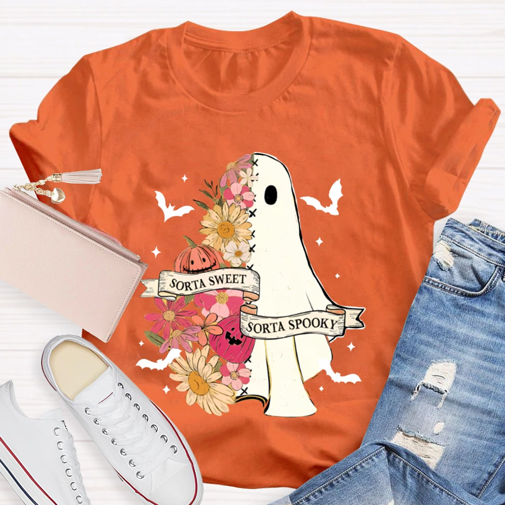 Sorta Sweet Sorta Spooky Halloween Teacher T-Shirt