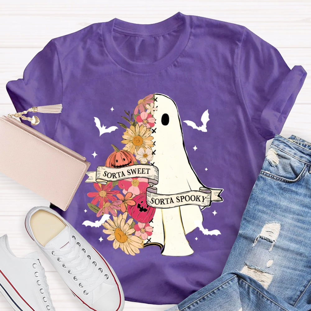 Sorta Sweet Sorta Spooky Halloween Teacher T-Shirt