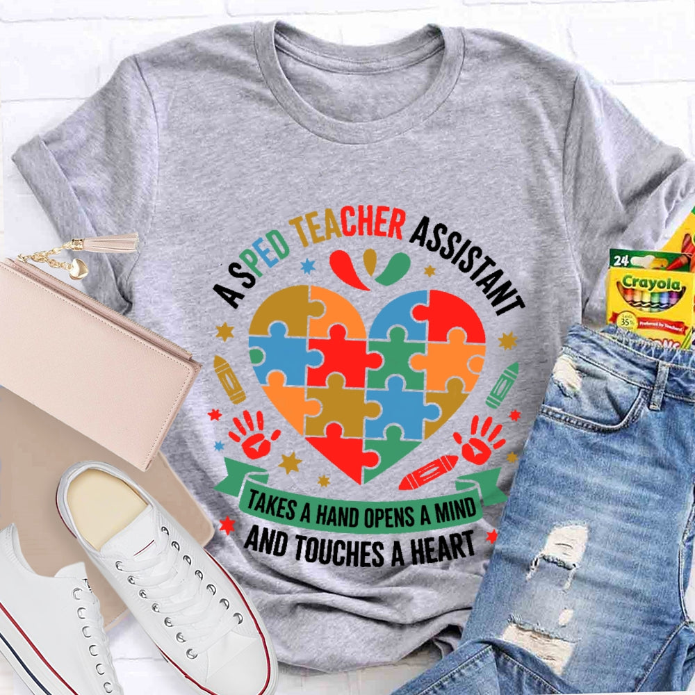 Sped Teacher Takes A Hand Opens A Mind T-shirt