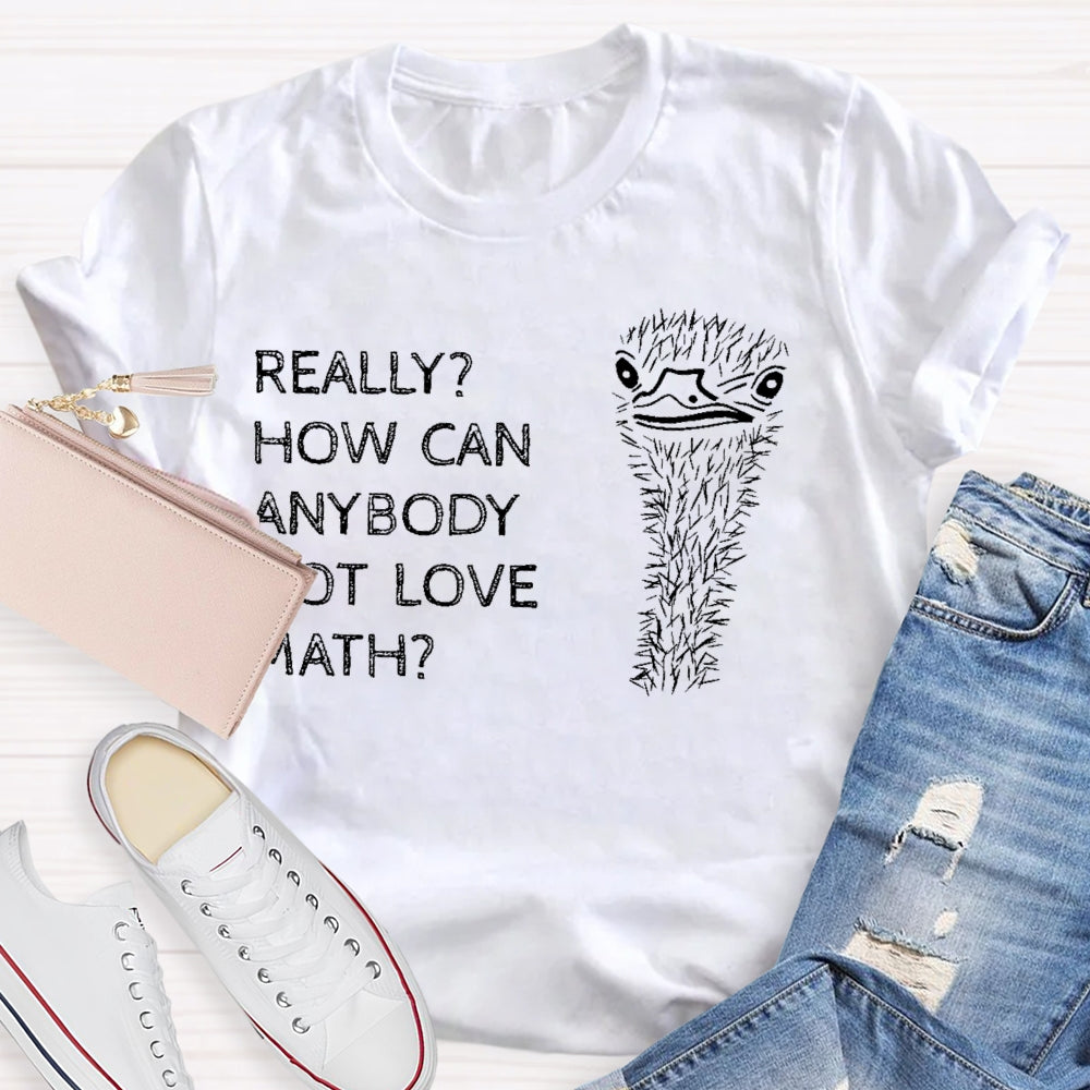 Really How Can Anybody Not Love Math T-shirt