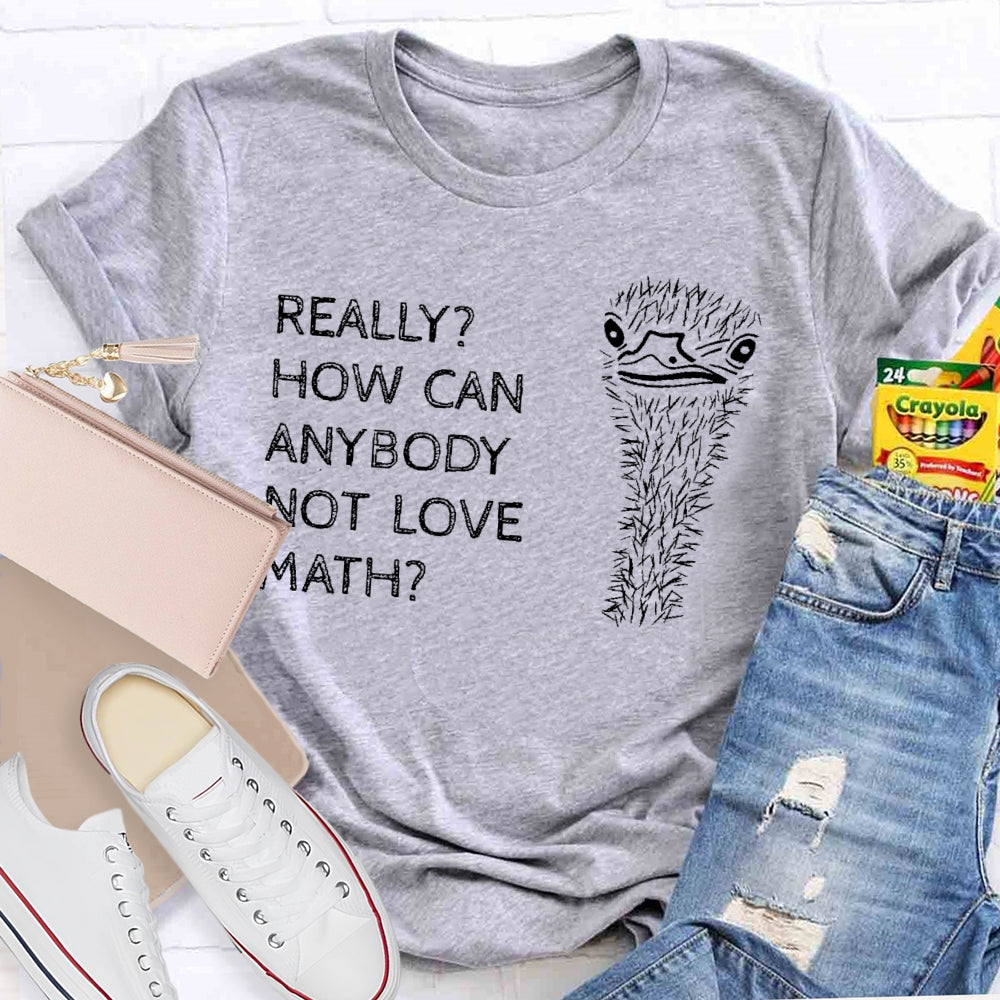Really How Can Anybody Not Love Math T-shirt
