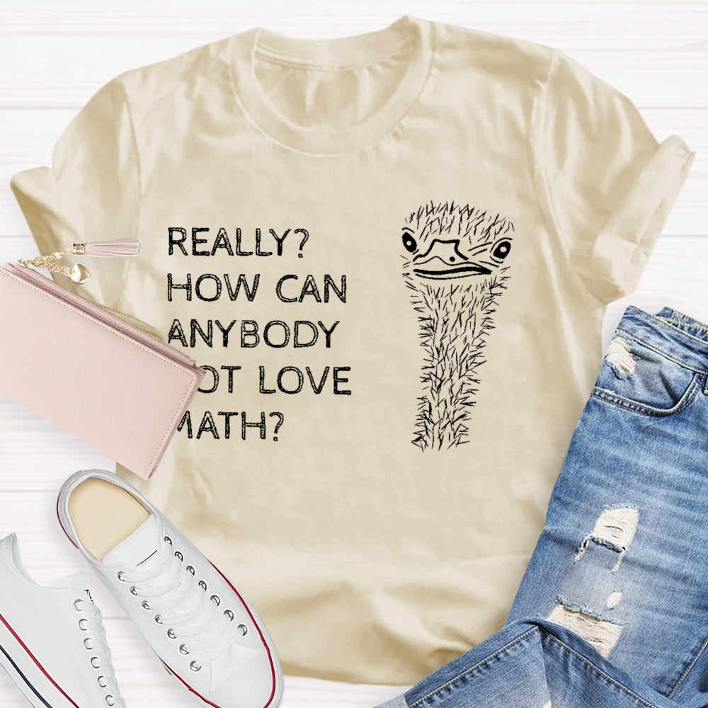 Really How Can Anybody Not Love Math T-shirt