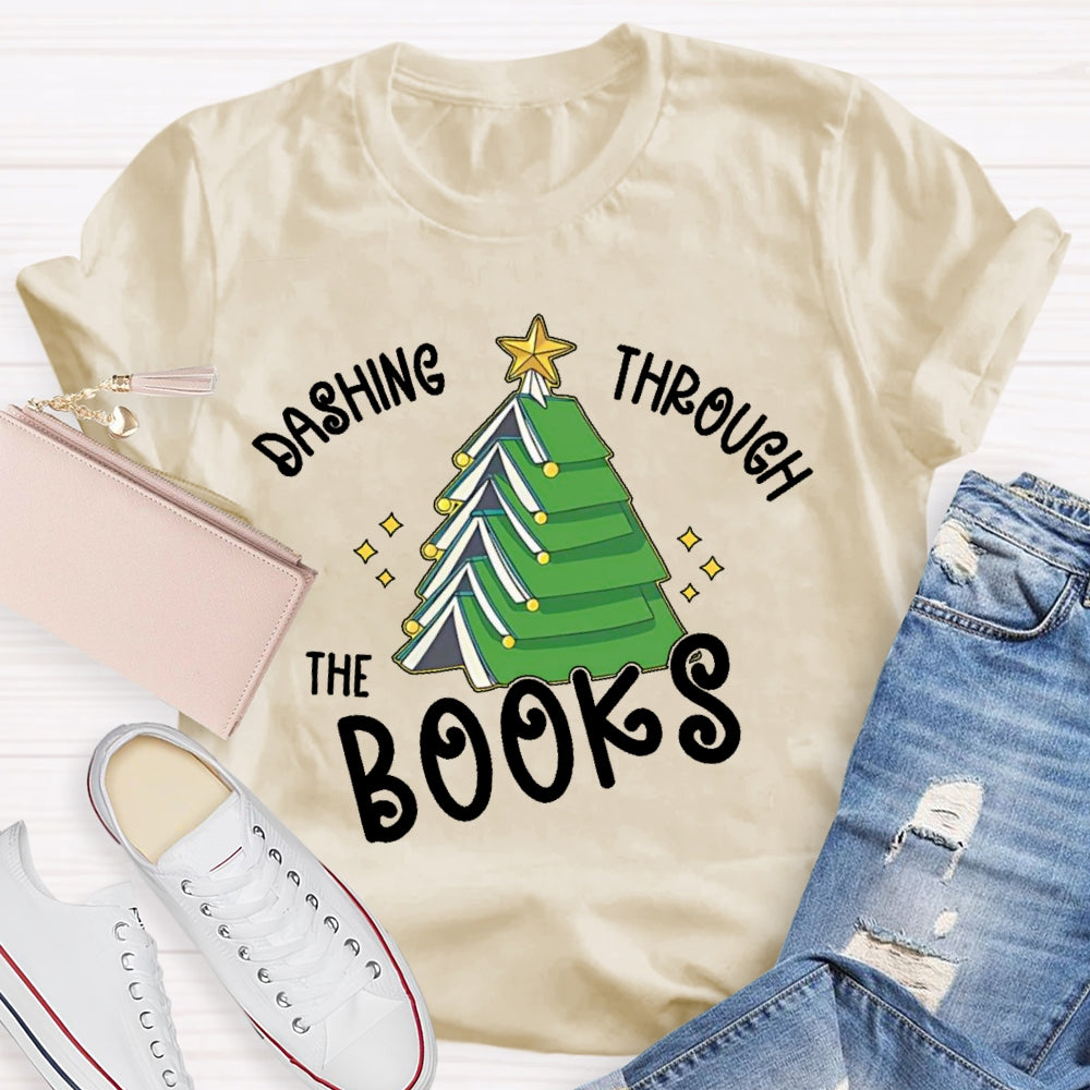 Dashing Through The Books T-shirt
