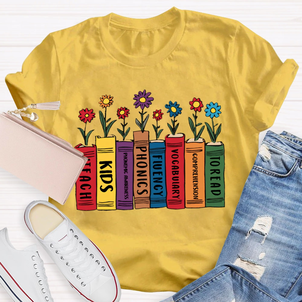 To Read Comprehension Vocabulary Fluency Phonics Phonemic Awareness Kids Iteach T-shirt
