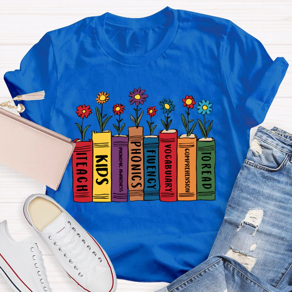 To Read Comprehension Vocabulary Fluency Phonics Phonemic Awareness Kids Iteach T-shirt