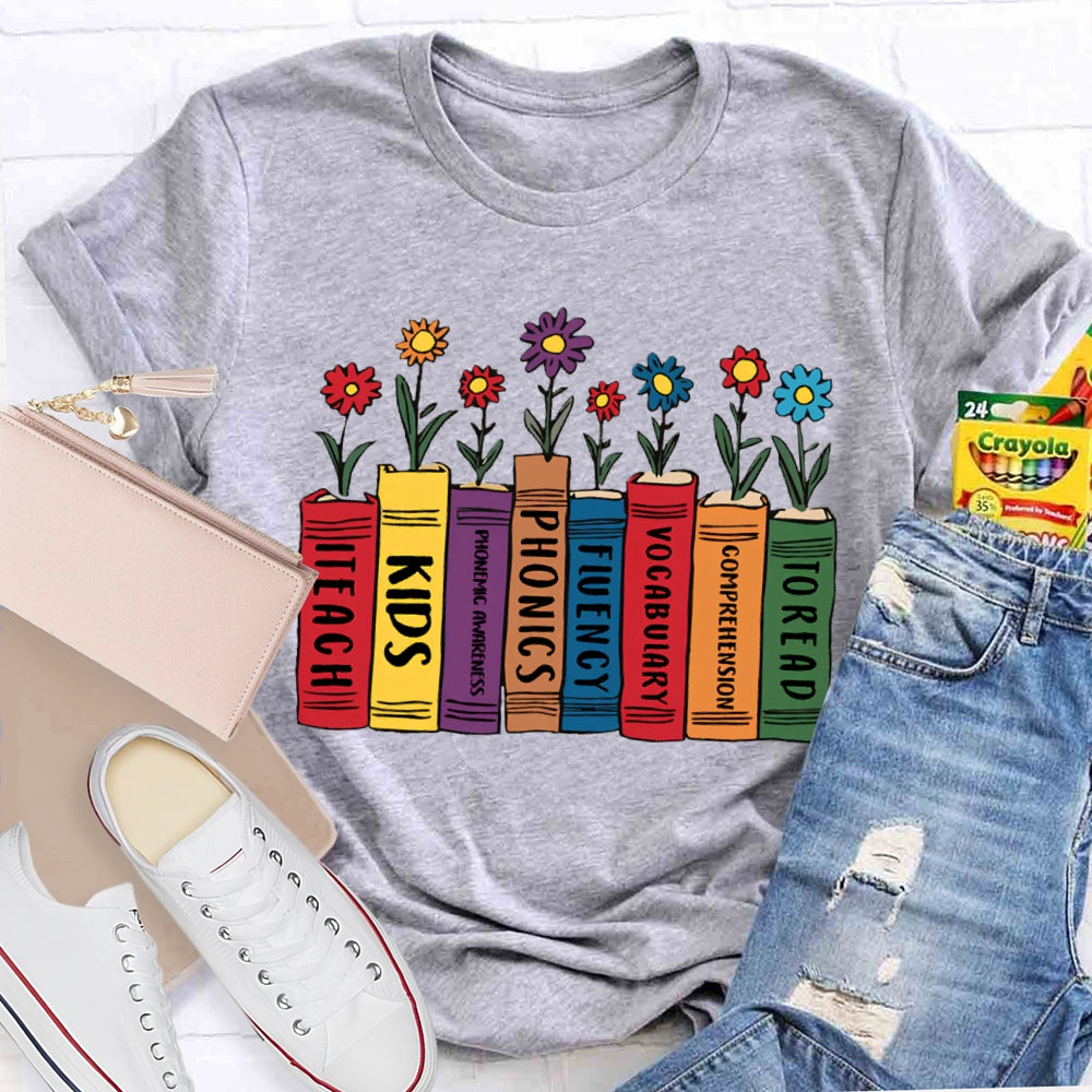 To Read Comprehension Vocabulary Fluency Phonics Phonemic Awareness Kids Iteach T-shirt