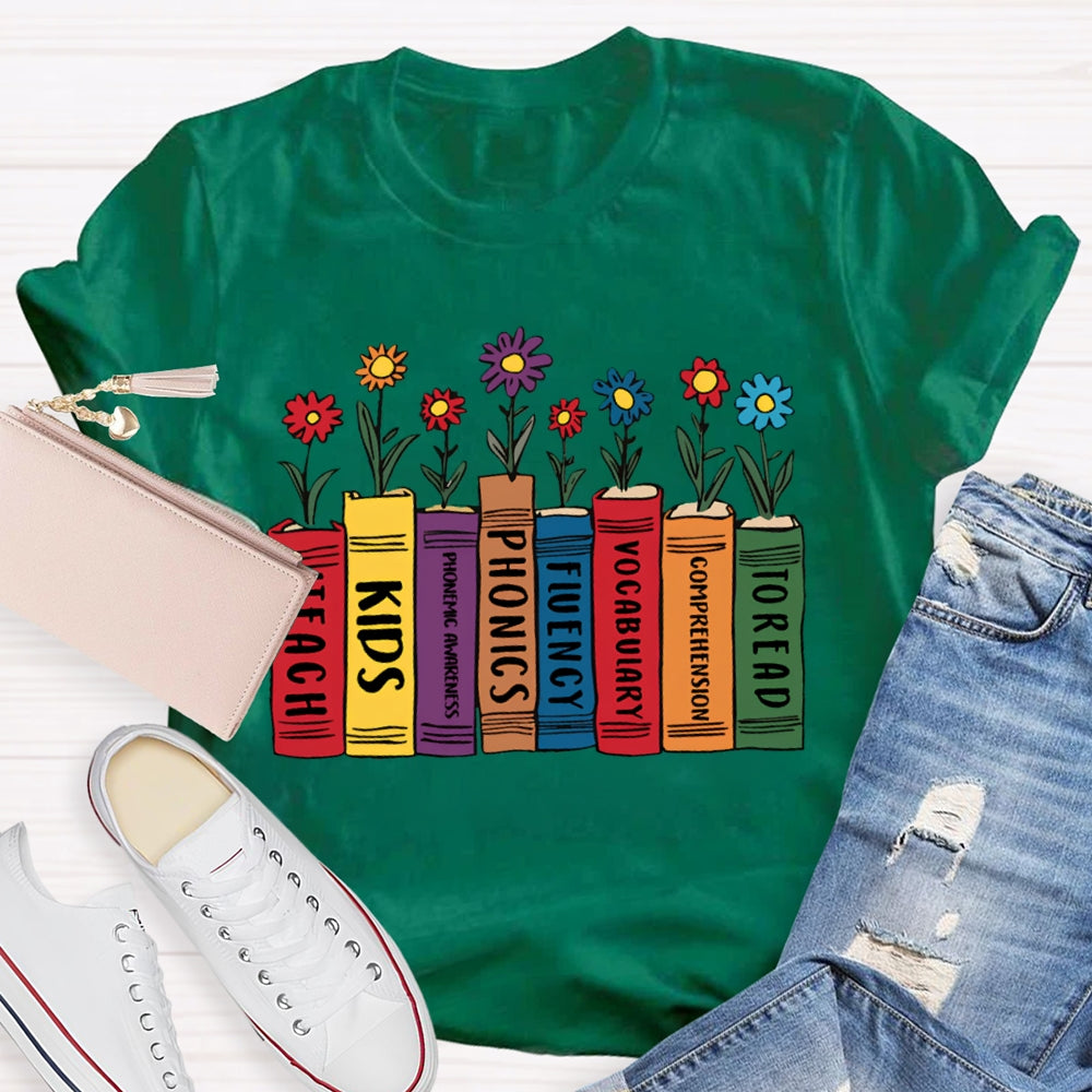 To Read Comprehension Vocabulary Fluency Phonics Phonemic Awareness Kids Iteach T-shirt