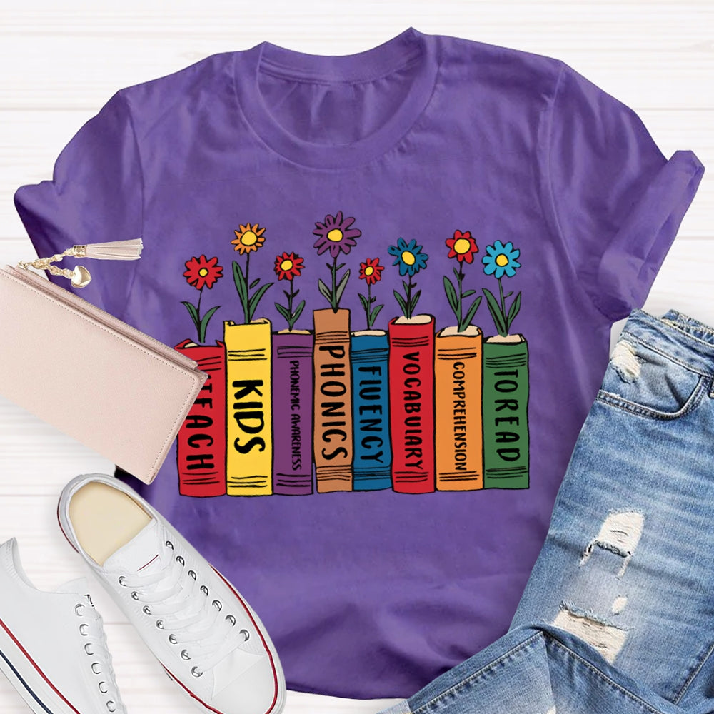 To Read Comprehension Vocabulary Fluency Phonics Phonemic Awareness Kids Iteach T-shirt