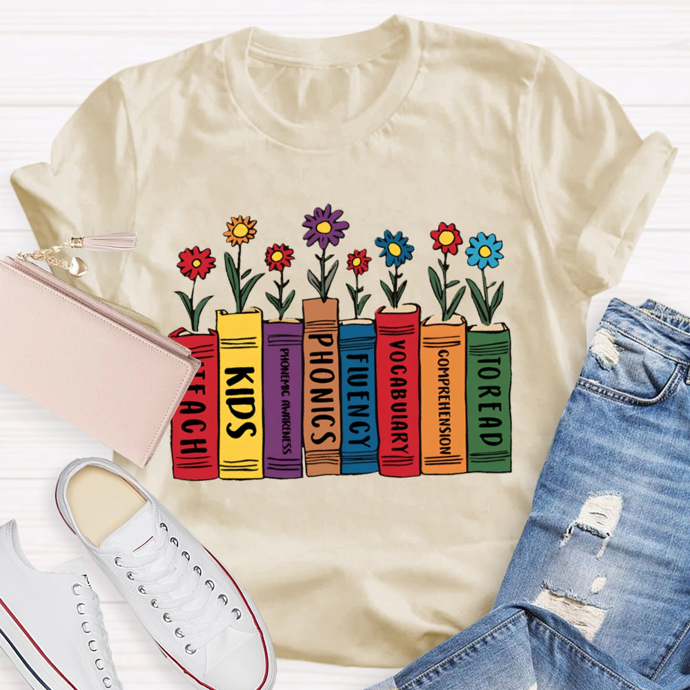To Read Comprehension Vocabulary Fluency Phonics Phonemic Awareness Kids Iteach T-shirt