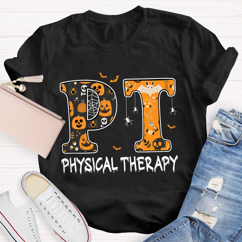 Physical Therapy Horror Atmosphere Halloween T-shirt