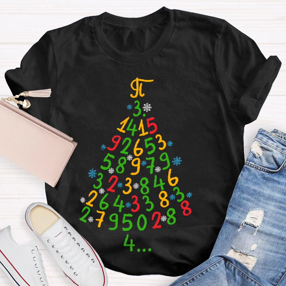 Christmas Tree Mathematics T-shirt
