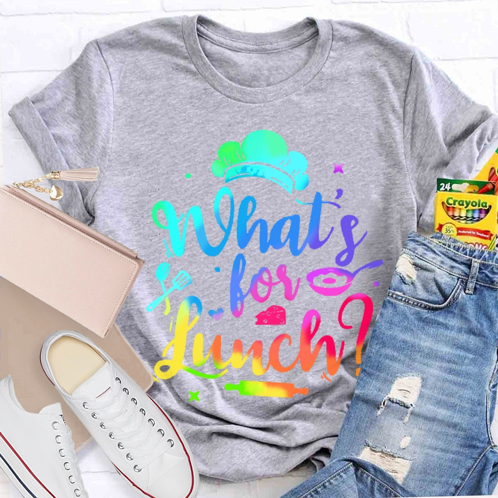 What's For Lunch Funny Cooking Lunch Lady T-shirt