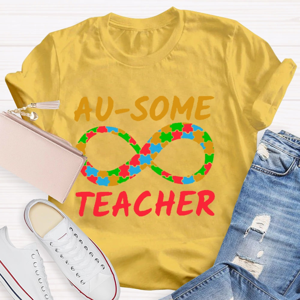 Au-some Teacher Autism Awareness T-shirt