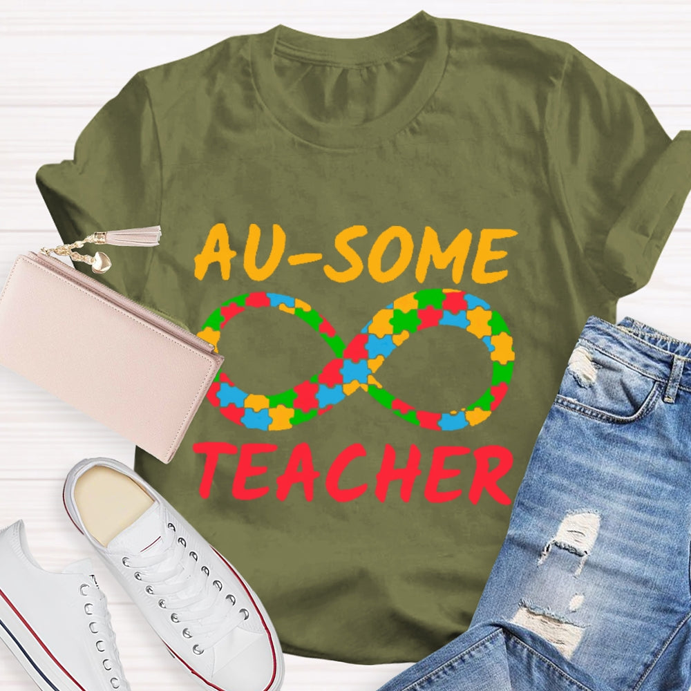 Au-some Teacher Autism Awareness T-shirt