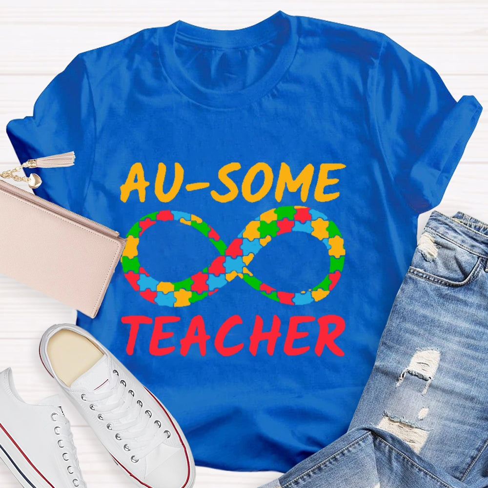 Au-some Teacher Autism Awareness T-shirt